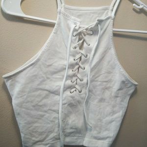 White Crop Top